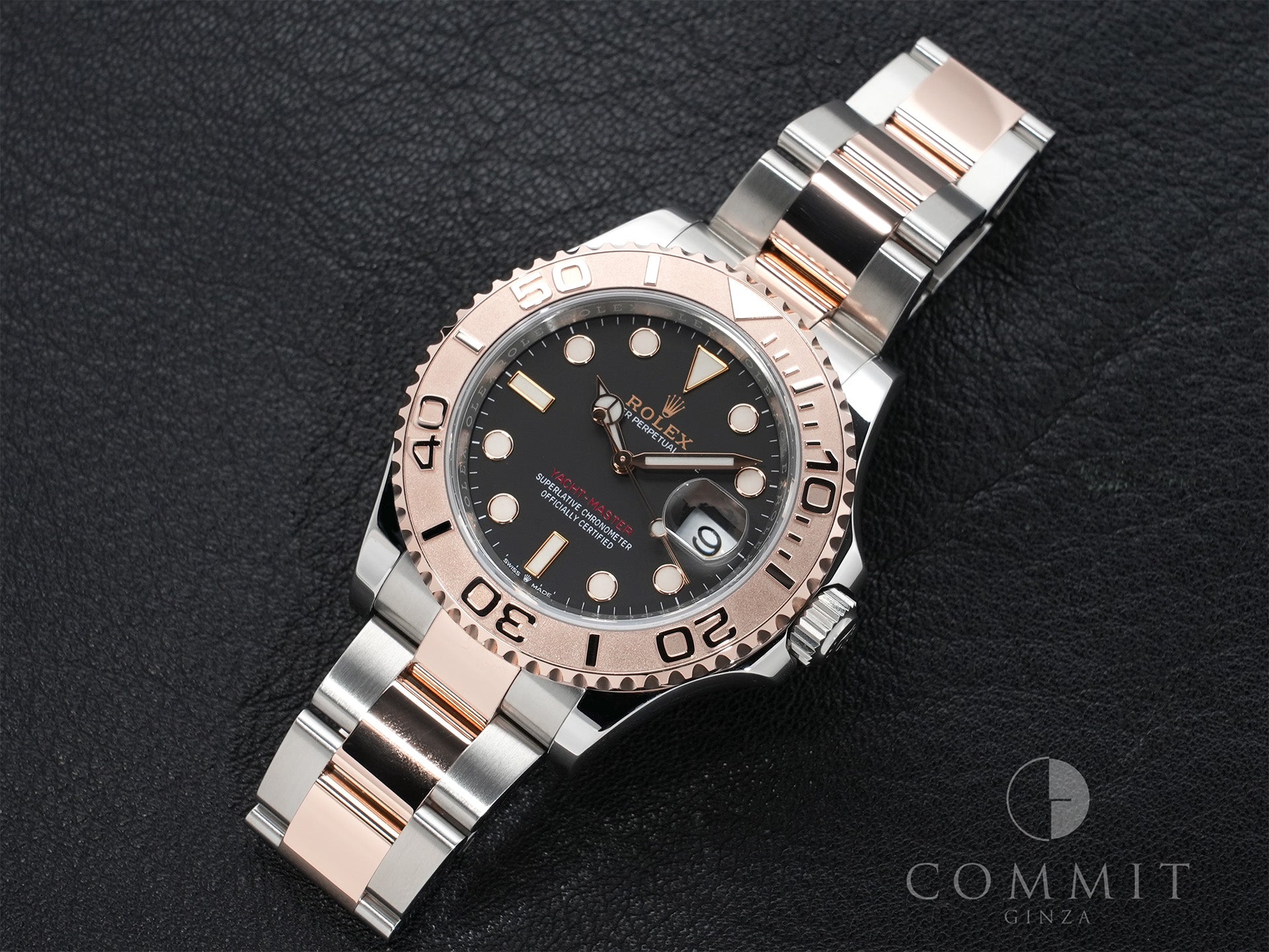 Rolex Yacht-Master 40 Ref. 126621 Stainless Steel/Everose Gold Black Dial Like New Pre-Owned fyggzoub