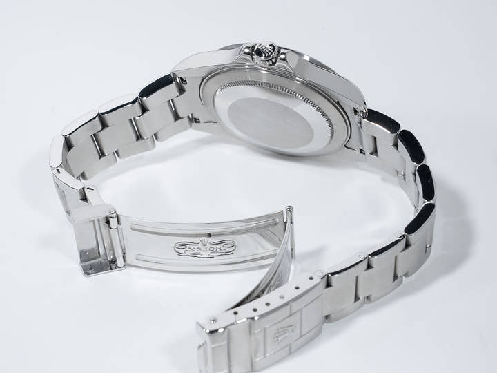 Pre-owned Rolex Explorer II Ref. 16570 Stainless Steel Black Dial Oyster Bracelet tpb8hnpp