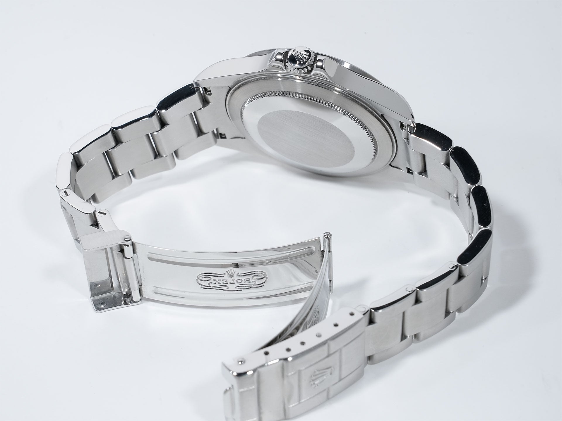 Pre-owned Rolex Explorer II Ref. 16570 Stainless Steel Black Dial Oyster Bracelet tpb8hnpp