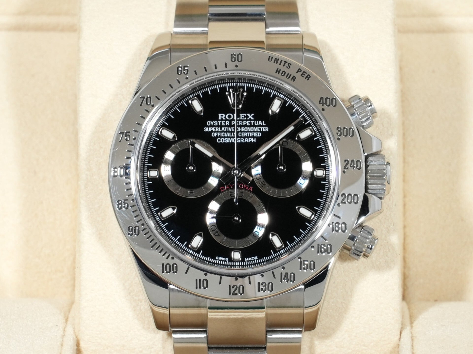 ロレックス デイトナ Ref.116520 ステンレススチール ブラック文字盤 中古 9toza8cw