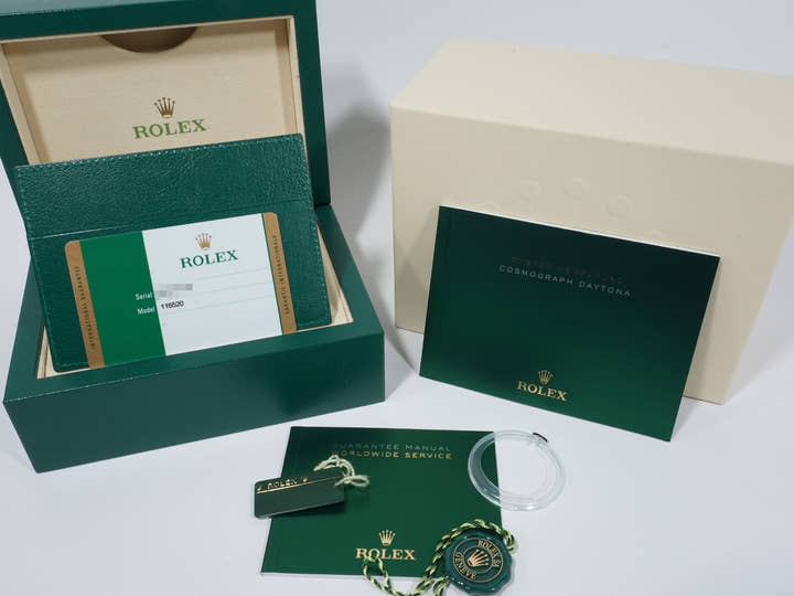 Pre-owned Rolex Daytona Ref. 116520 Stainless Steel Black Dial 9toza8cw