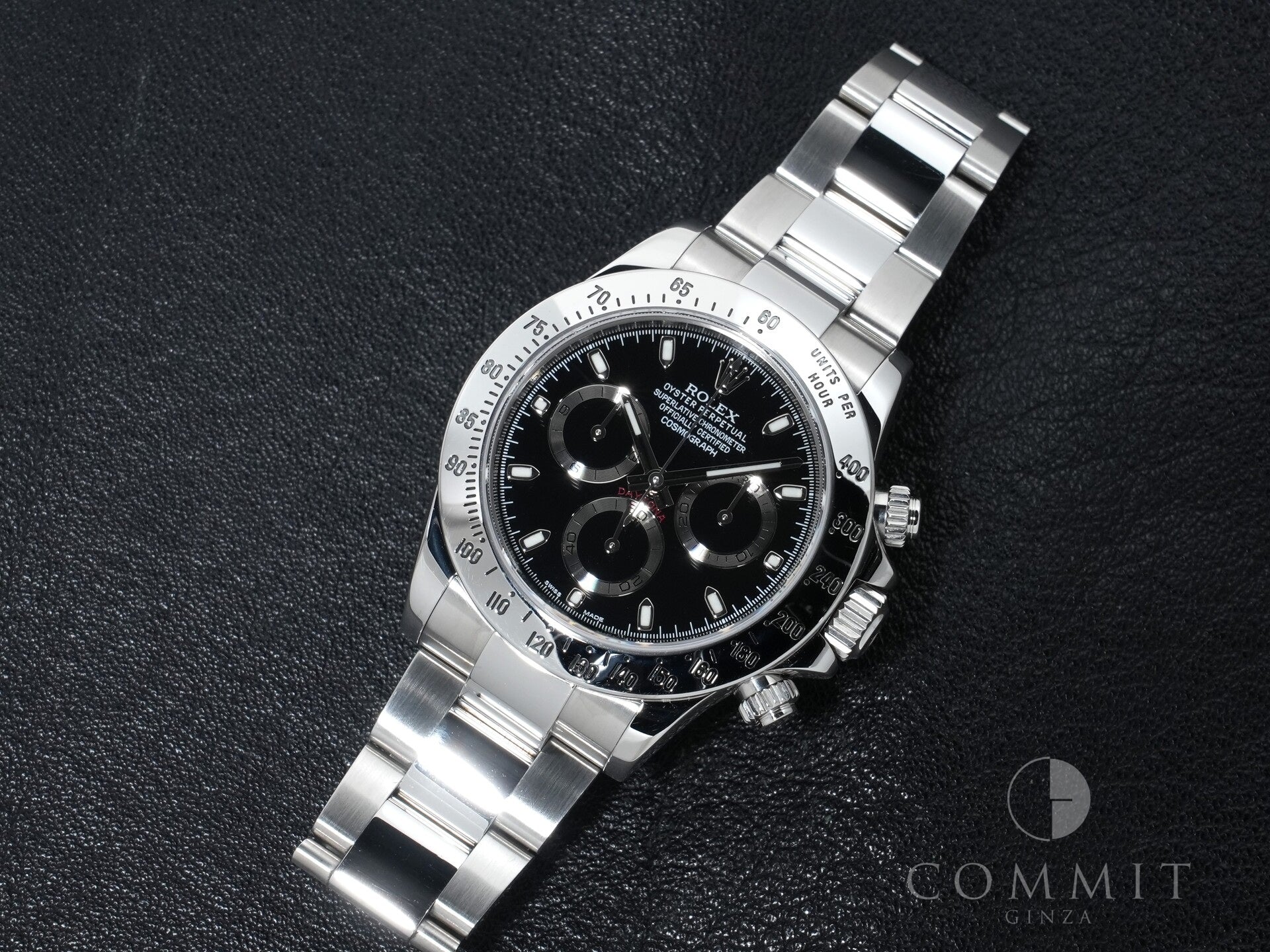 Pre-owned Rolex Daytona Ref. 116520 Stainless Steel Black Dial 9toza8cw