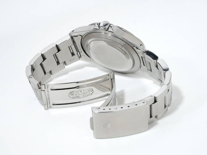 Pre-owned Rolex Explorer II Ref. 16570 Stainless Steel Black Dial Oyster Bracelet (y54f96tv)