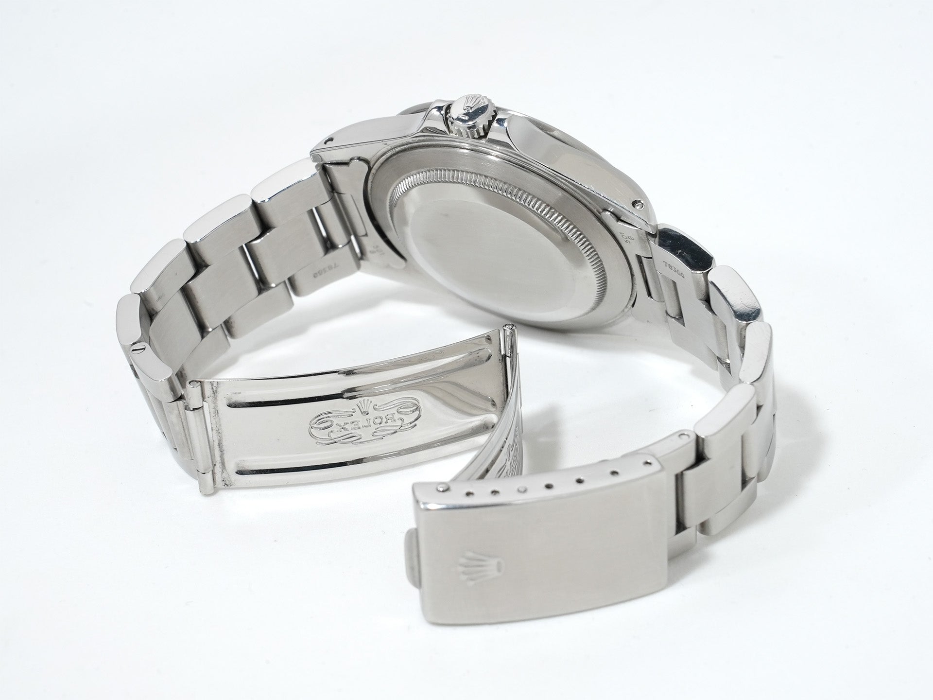 Pre-owned Rolex Explorer II Ref. 16570 Stainless Steel Black Dial Oyster Bracelet (y54f96tv)