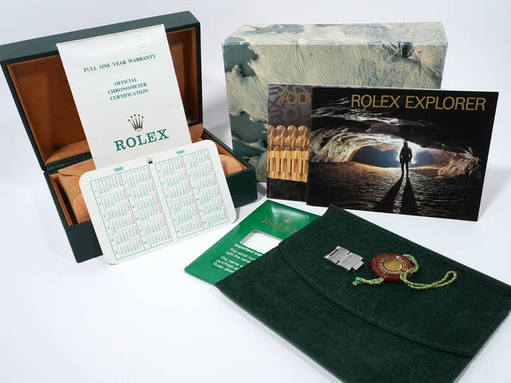 Pre-owned Rolex Explorer II Ref. 16570 Stainless Steel Black Dial Oyster Bracelet (y54f96tv)