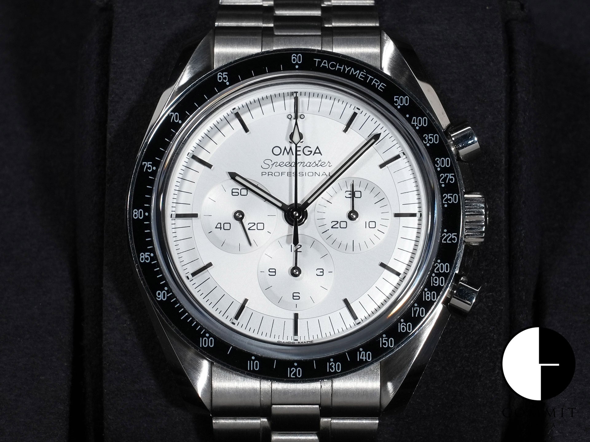 オメガ スピードマスター ムーンウォッチ プロフェッショナル コーアクシャル マスター クロノメーター クロノグラフ 42MM Ref.310.60.42.50.02.001 カノープスゴールド シルバー文字盤 中古 7wtegqsv