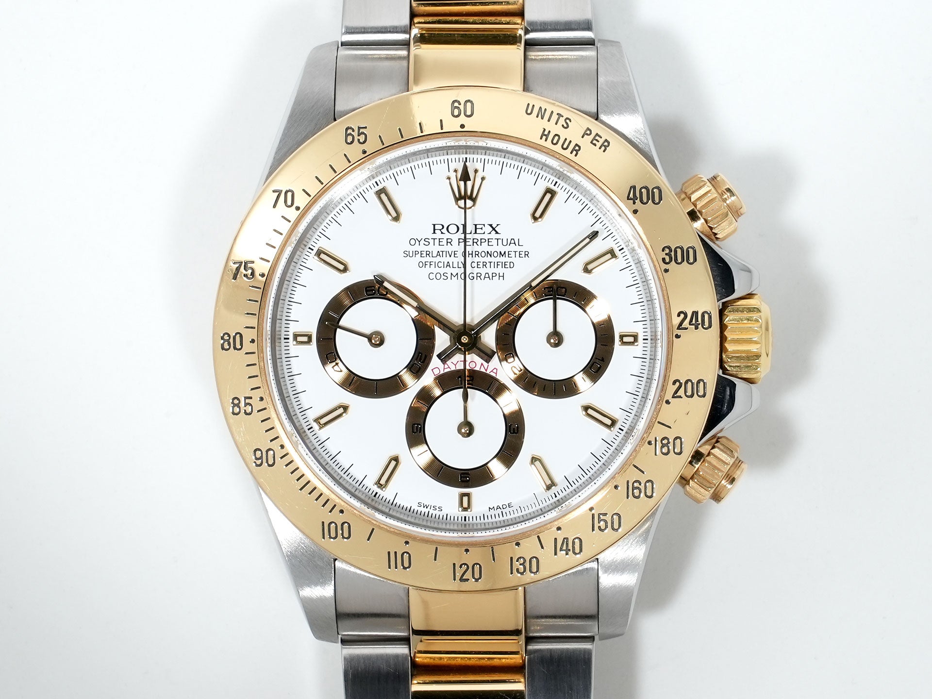 ロレックス デイトナ エルプリメロ Ref.16523 ステンレススチール/イエローゴールド ホワイト文字盤 中古 n7i6pwcq