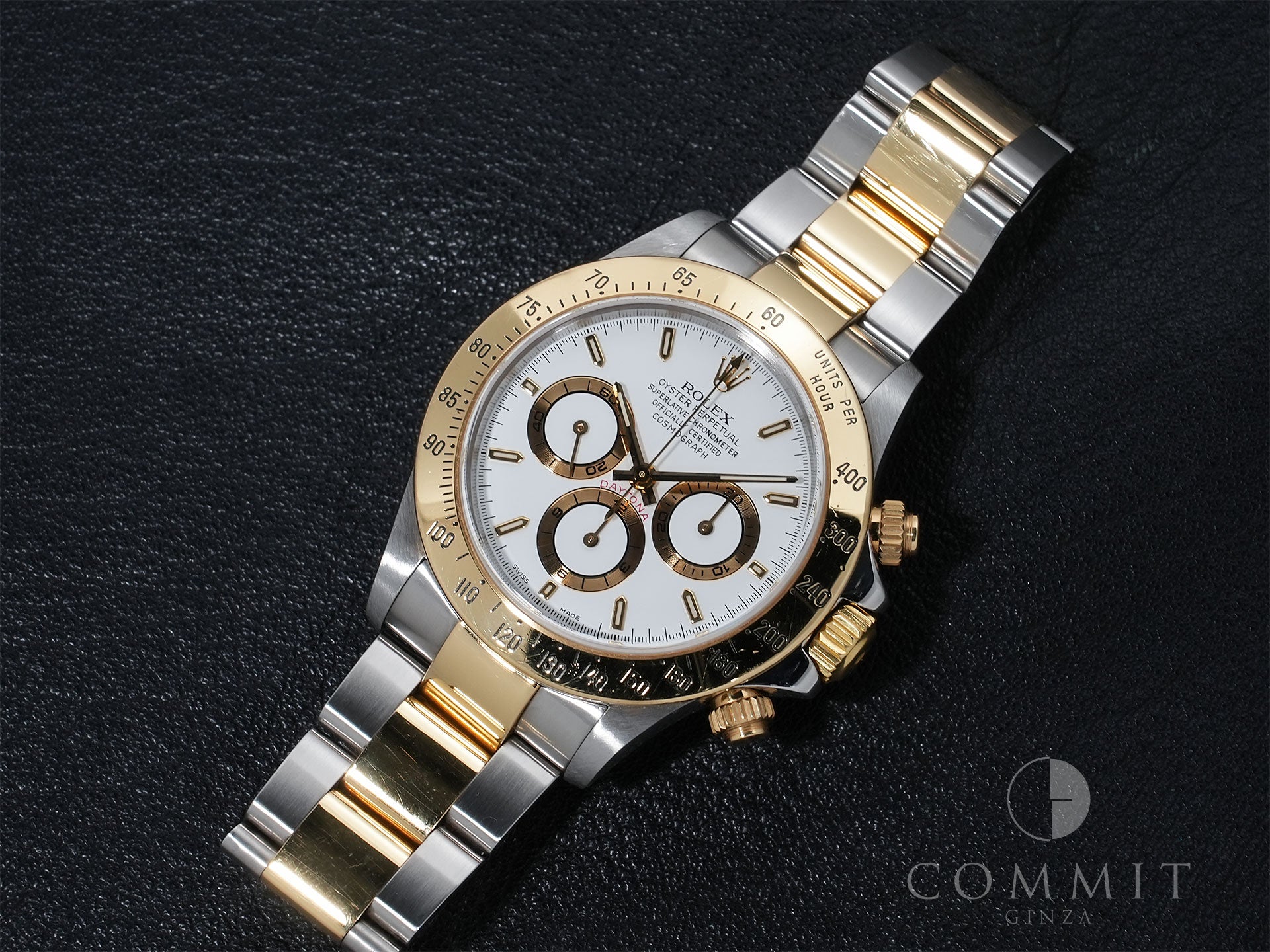 Pre-owned Rolex Daytona El Primero Ref. 16523 Stainless Steel/Yellow Gold White Dial (n7i6pwcq)