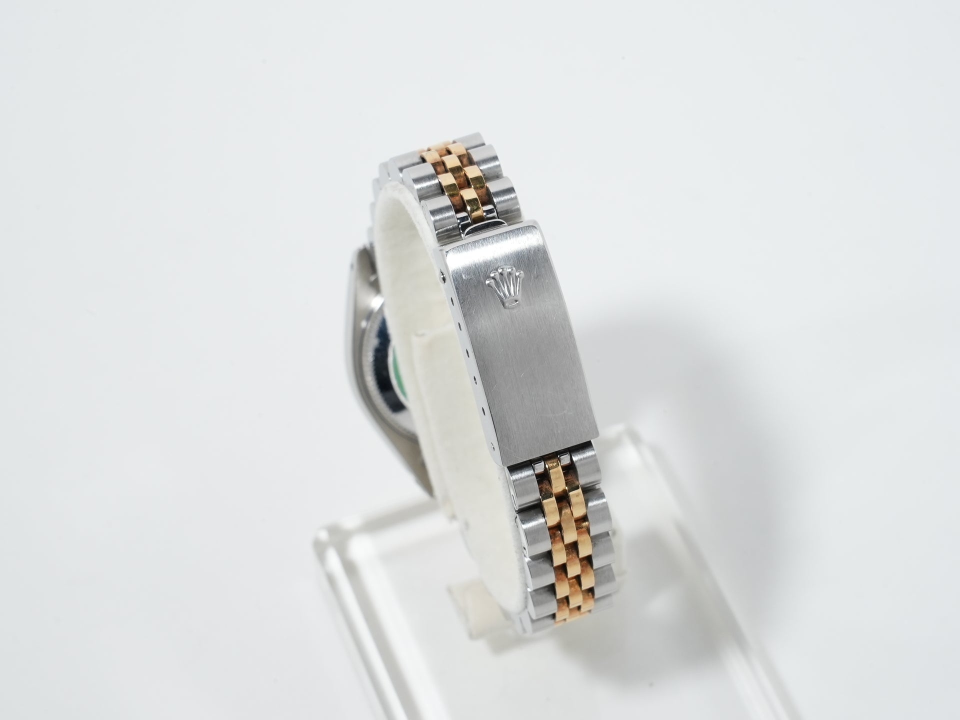 Pre-owned Rolex Datejust TIFFANY &amp; CO. Ref. 69173 in Stainless Steel/Yellow Gold with Black Pyramid Roman Dial and Jubilee Bracelet (goeq3n8r)