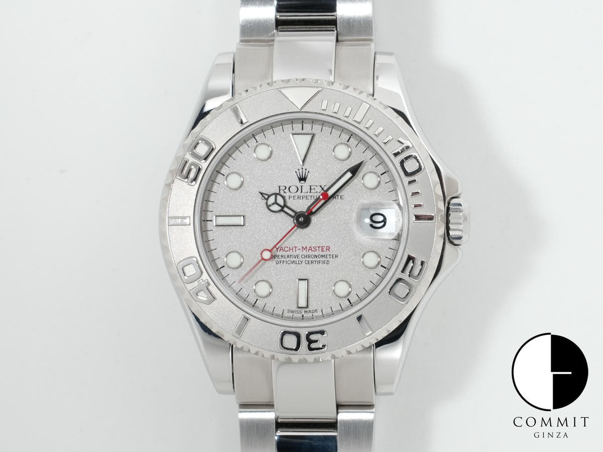 Rolex Yacht-Master Ref. 168622 Stainless Steel/Platinum with Rolesium Dial Pre-owned c8simq2c