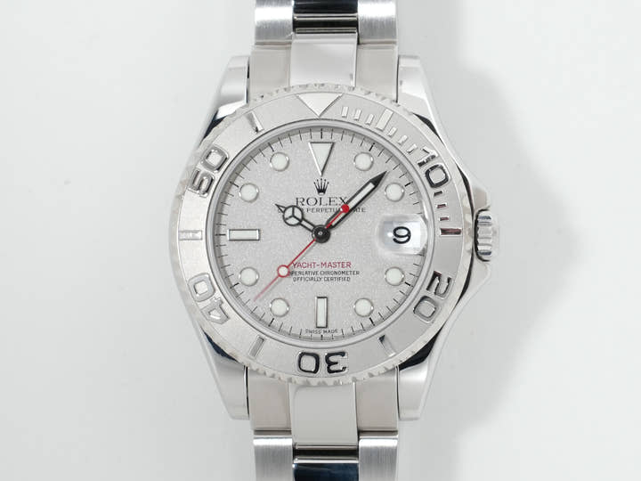 Rolex Yacht-Master Ref. 168622 Stainless Steel/Platinum with Rolesium Dial Pre-owned c8simq2c