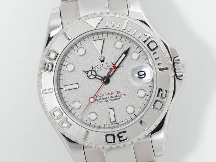 Rolex Yacht-Master Ref. 168622 Stainless Steel/Platinum with Rolesium Dial Pre-owned c8simq2c