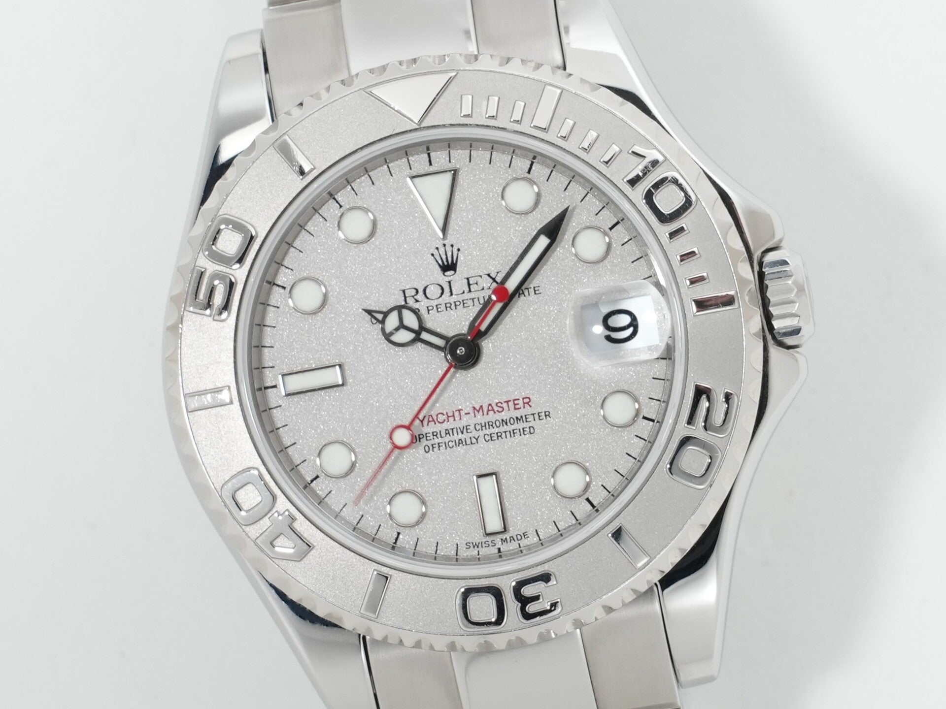 Rolex Yacht-Master Ref. 168622 Stainless Steel/Platinum with Rolesium Dial Pre-owned c8simq2c