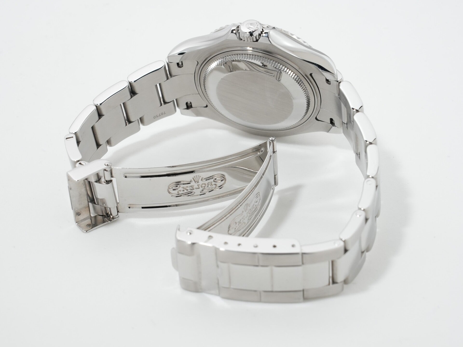 Rolex Yacht-Master Ref. 168622 Stainless Steel/Platinum with Rolesium Dial Pre-owned c8simq2c