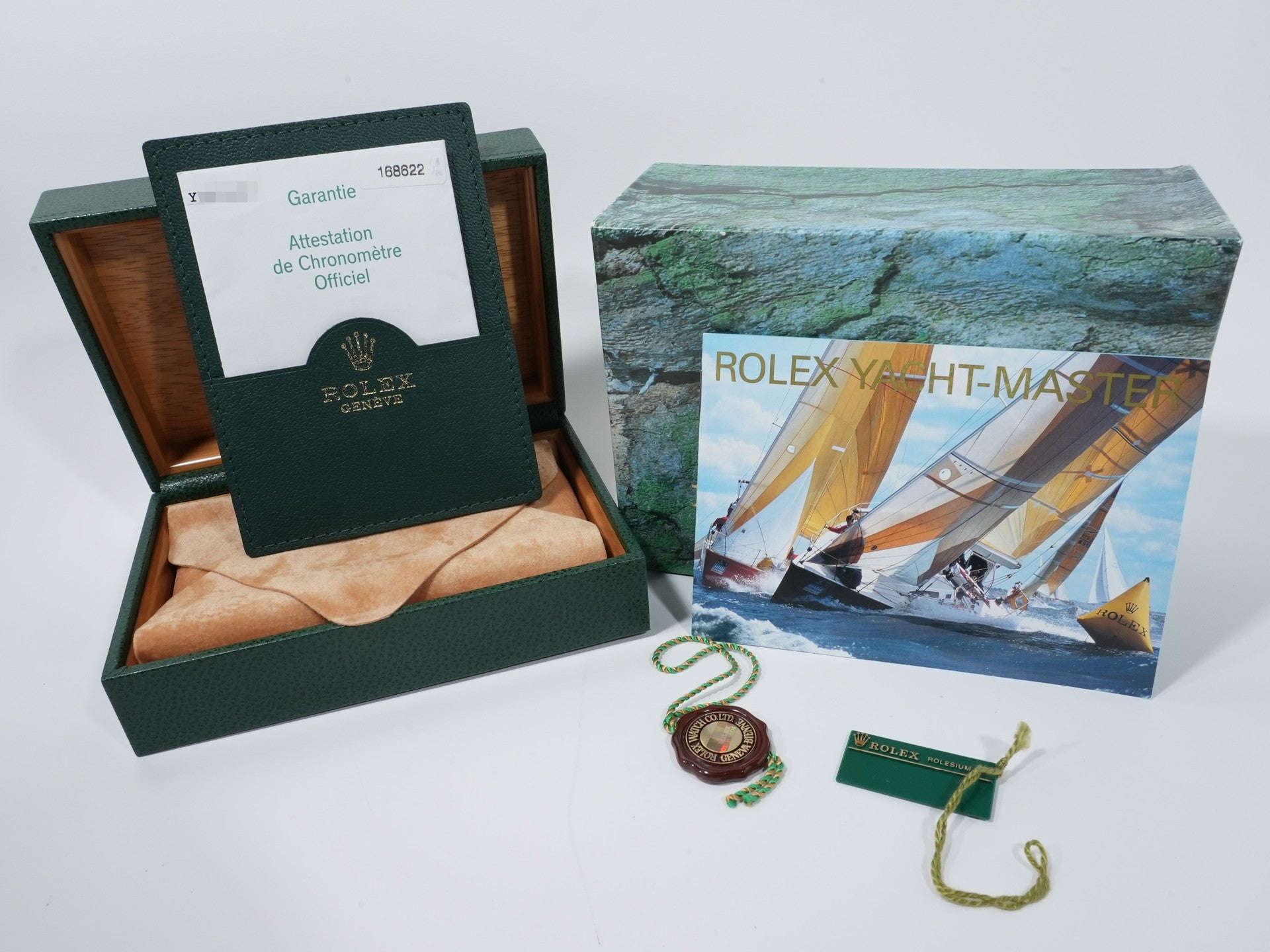 Rolex Yacht-Master Ref. 168622 Stainless Steel/Platinum with Rolesium Dial Pre-owned c8simq2c