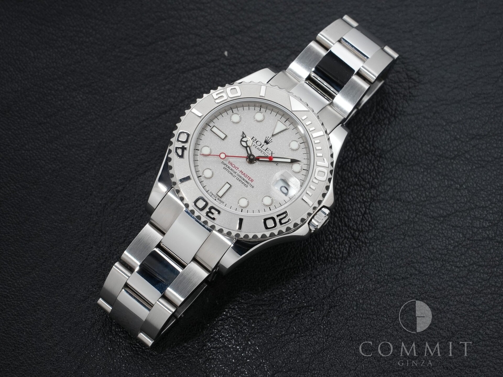 Rolex Yacht-Master Ref. 168622 Stainless Steel/Platinum with Rolesium Dial Pre-owned c8simq2c