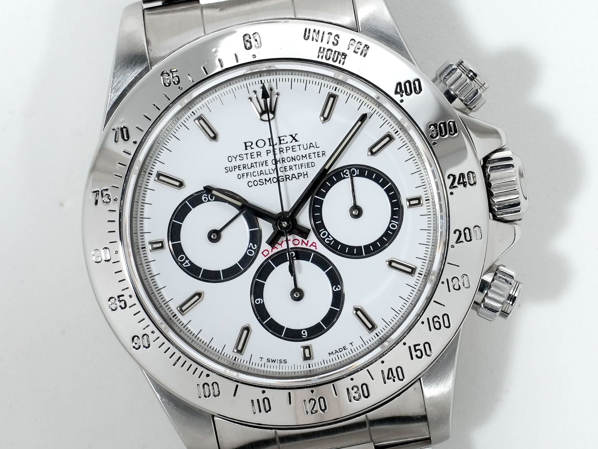 Pre-owned Rolex Daytona El Primero Ref. 16520 Stainless Steel White Dial qqfh4un2