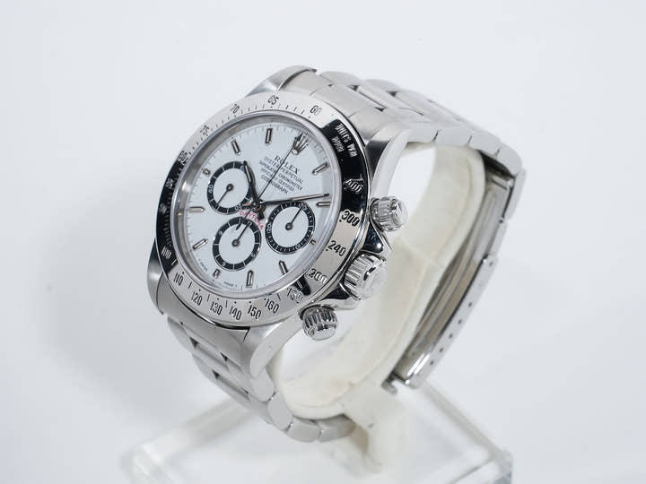 Pre-owned Rolex Daytona El Primero Ref. 16520 Stainless Steel White Dial qqfh4un2