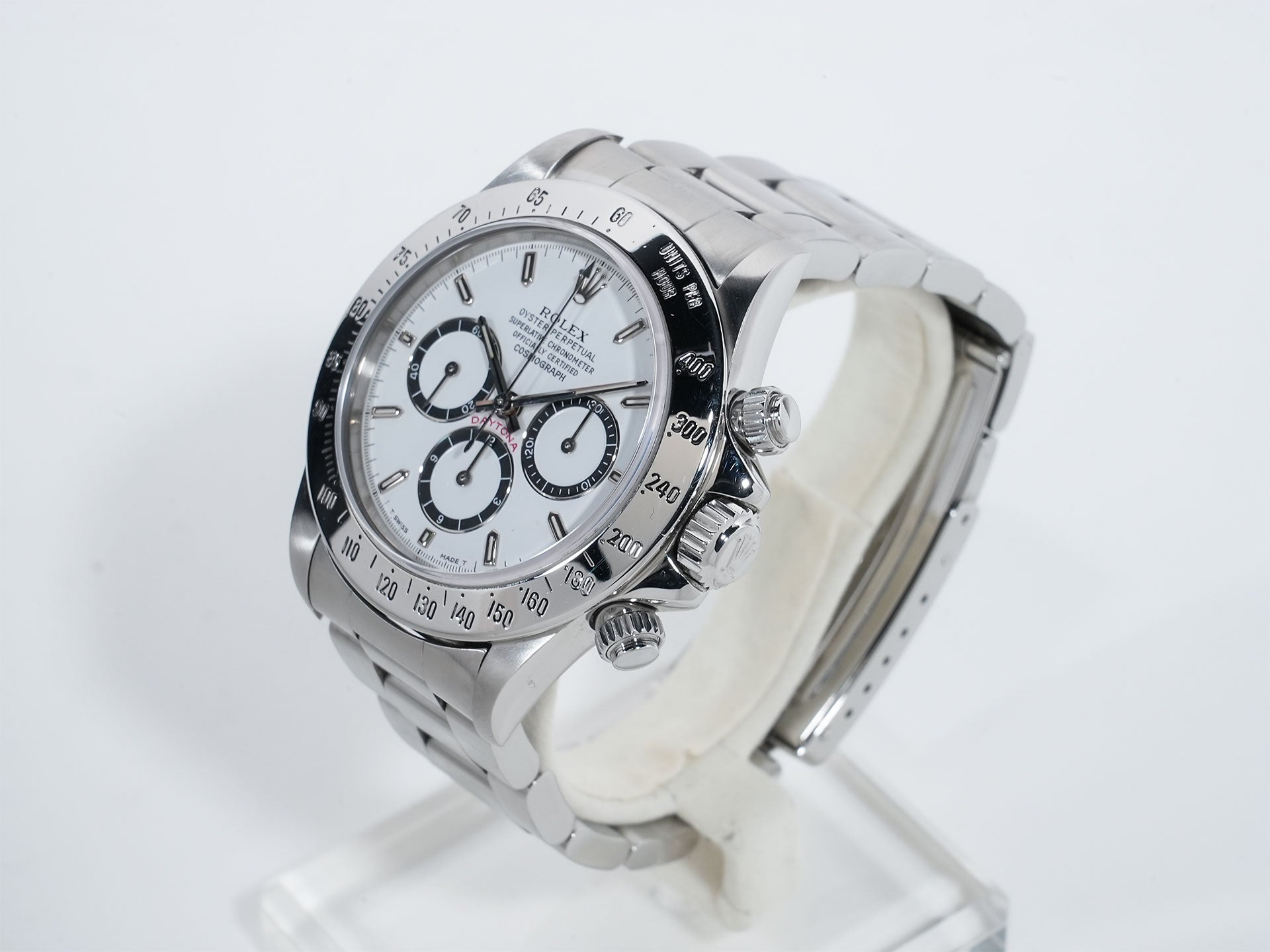 Pre-owned Rolex Daytona El Primero Ref. 16520 Stainless Steel White Dial qqfh4un2
