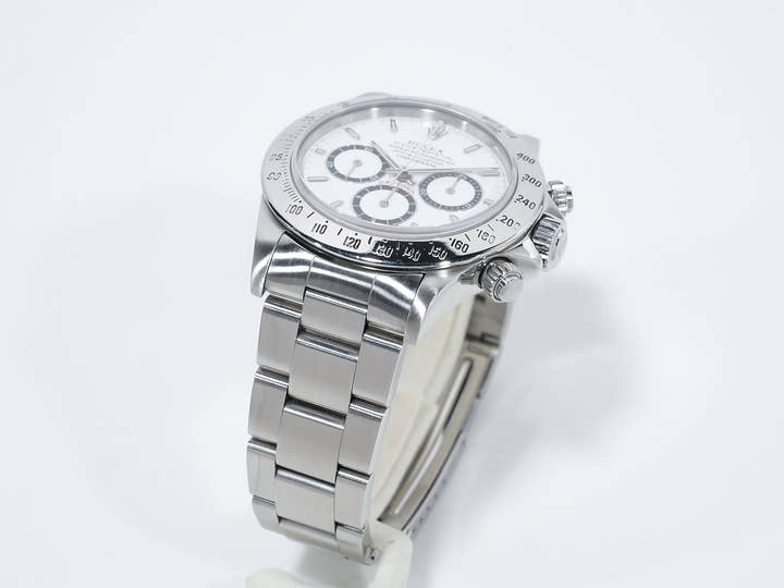 Pre-owned Rolex Daytona El Primero Ref. 16520 Stainless Steel White Dial qqfh4un2