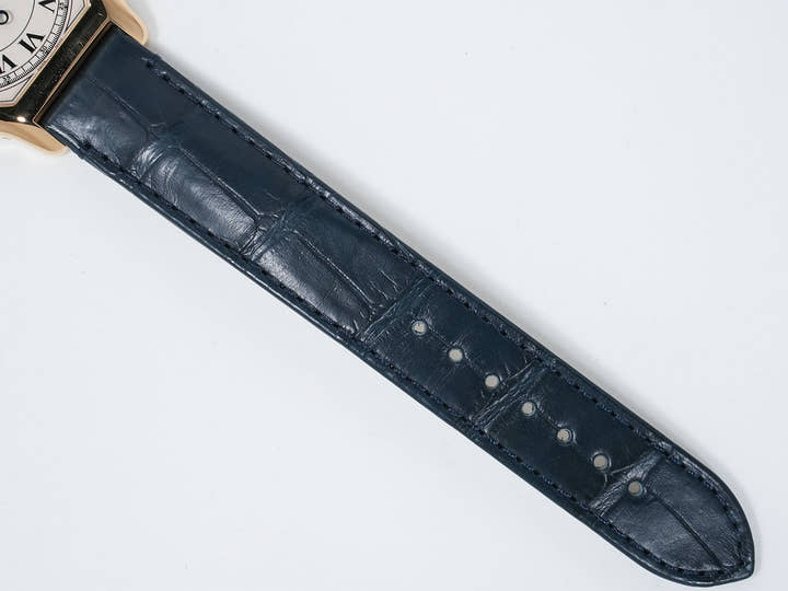 Cartier Tortue Monopusher Chronograph Ref. WHTO0007 Yellow Gold with Silver Dial, Excellent Condition, awg75x49