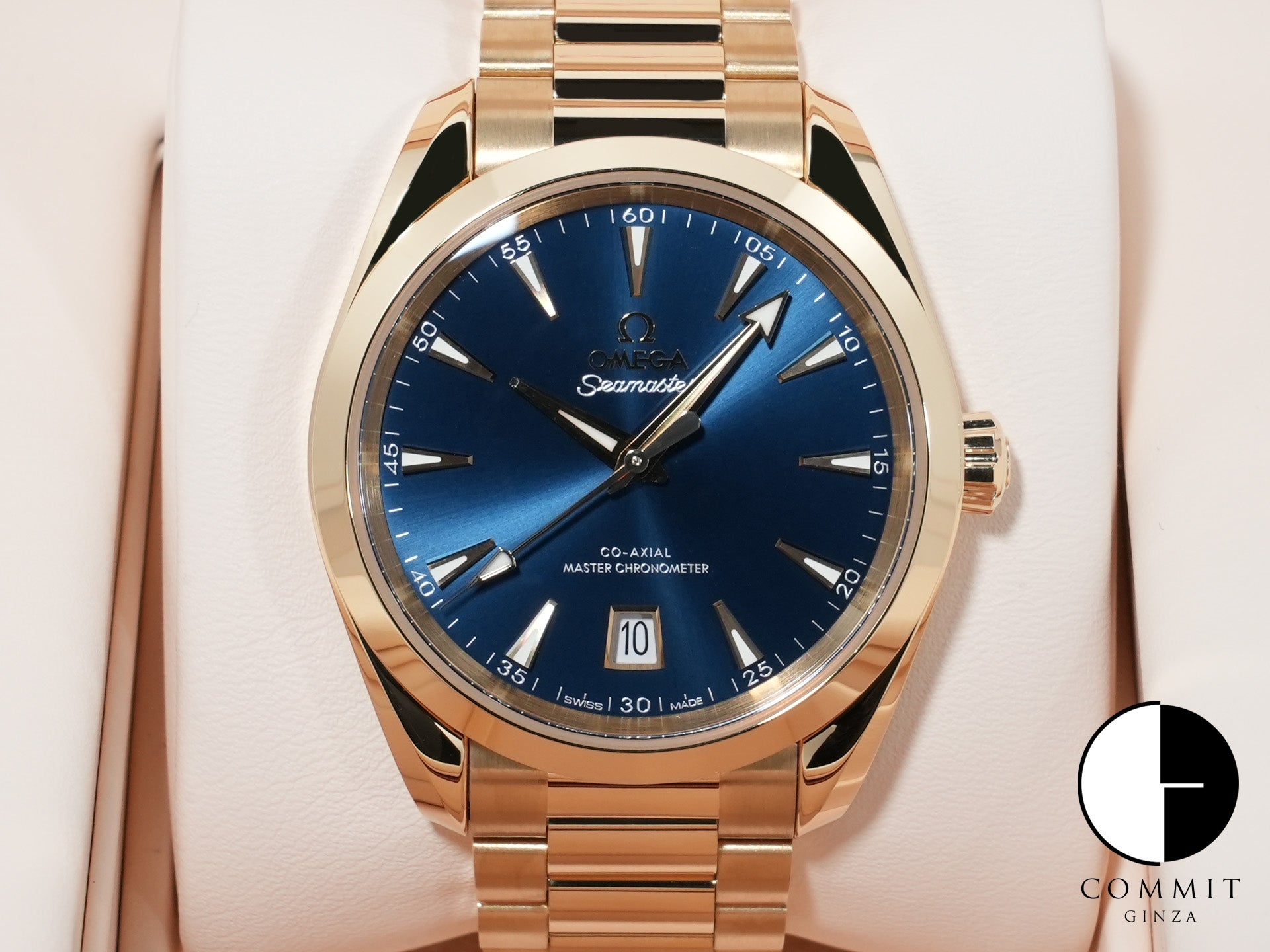 オメガ シーマスター アクアテラ 150M Ref.220.50.38.20.03.001 ムーンシャインゴールド ブルー文字盤 未使用 c82vwqsi