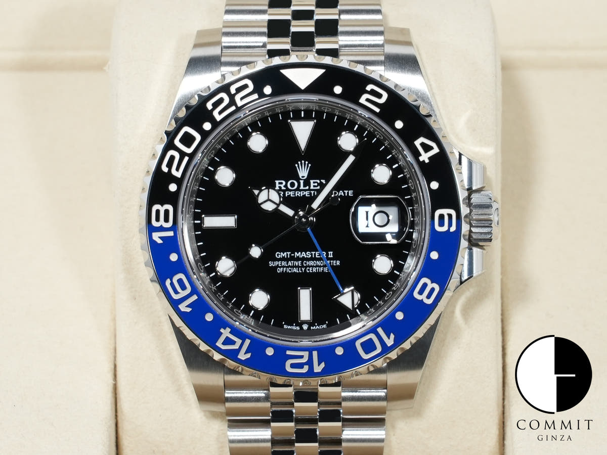 ロレックス GMTマスターII Ref.126710BLNR ステンレススチール ブラック文字盤 ジュビリーブレスレット 未使用 nucrs57k