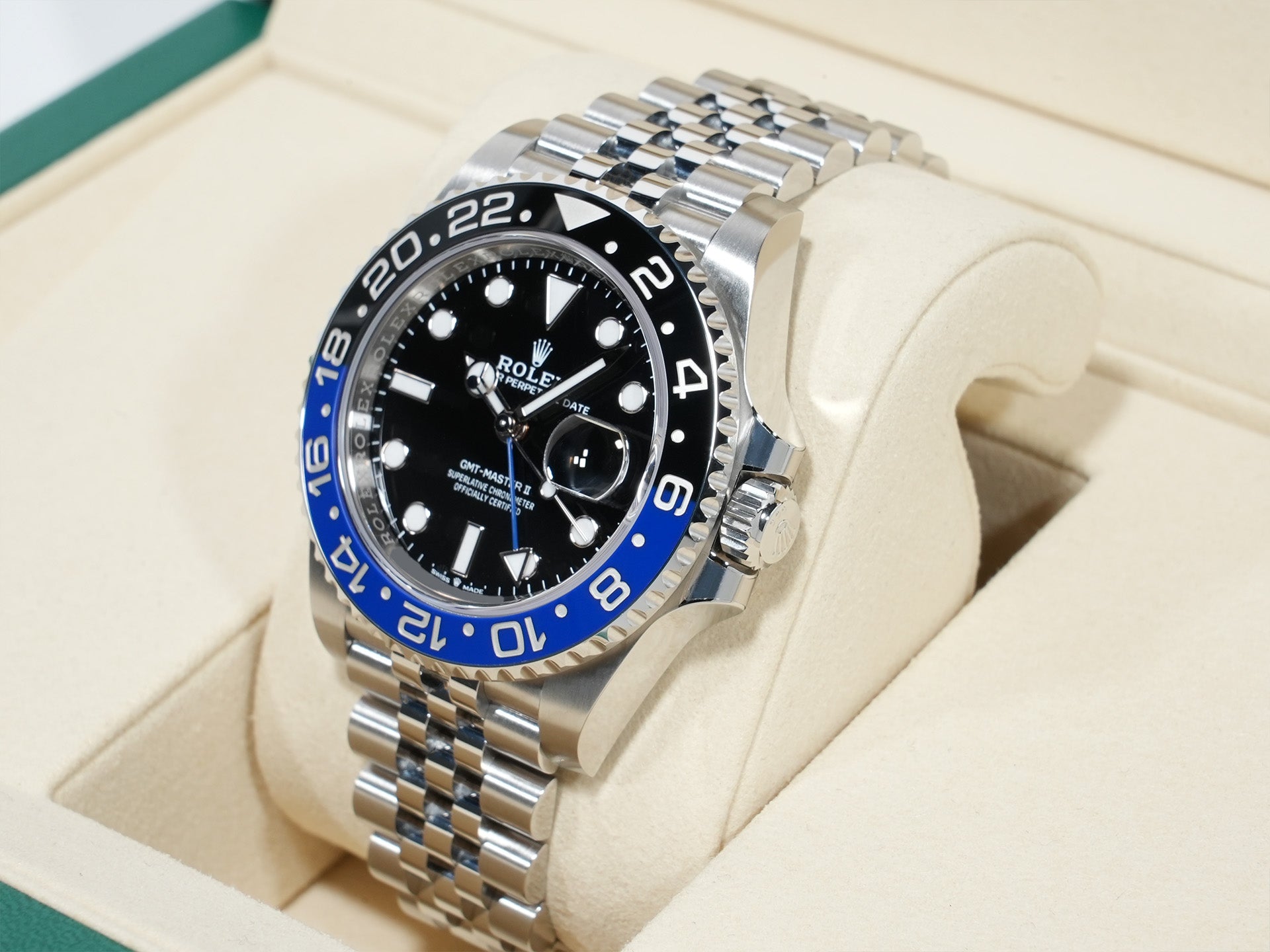 ロレックス GMTマスターII Ref.126710BLNR ステンレススチール ブラック文字盤 ジュビリーブレスレット 未使用 nucrs57k