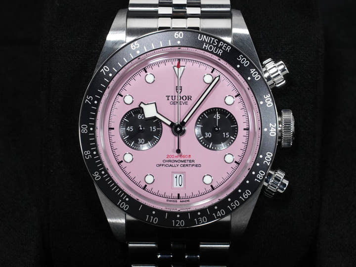 チューダー(チュードル) ブラックベイ クロノ Ref.79360N ステンレススチール ピンク文字盤 美中古 36eo26cd