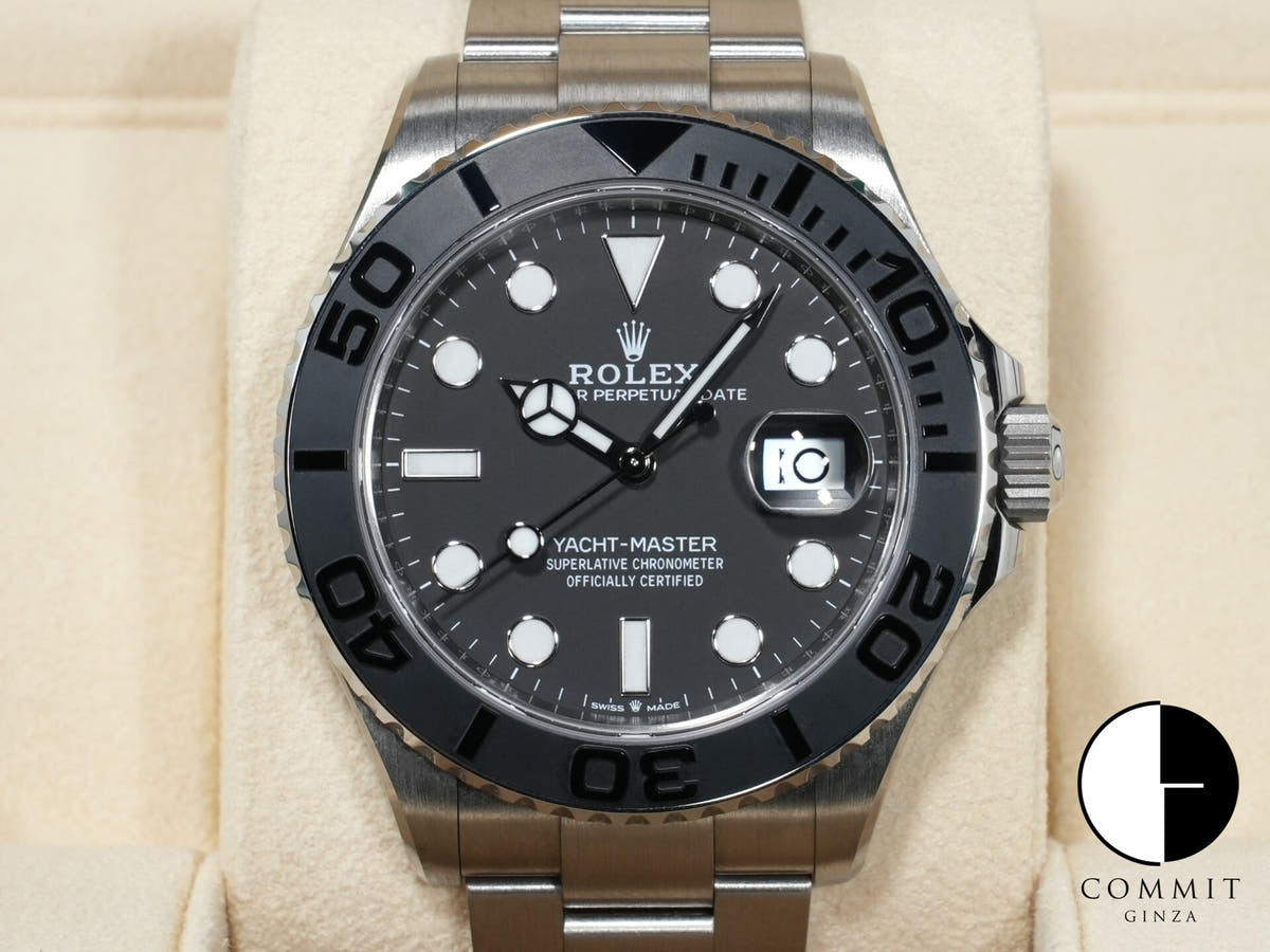 ロレックス ヨットマスター42 Ref.226627 RLXチタン ブラック文字盤 美品 7yhtx6ez