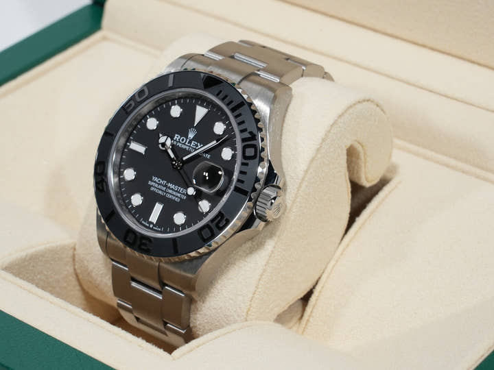 ロレックス ヨットマスター42 Ref.226627 RLXチタン ブラック文字盤 美品 7yhtx6ez