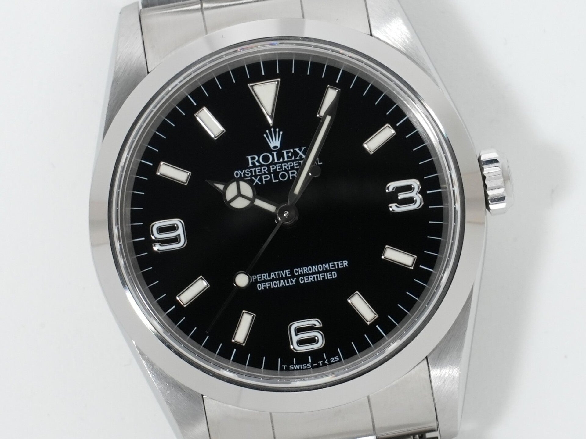 ロレックス エクスプローラーI Ref.14270 ステンレススチール ブラック文字盤 オイスターブレスレット 美品 2or585tb