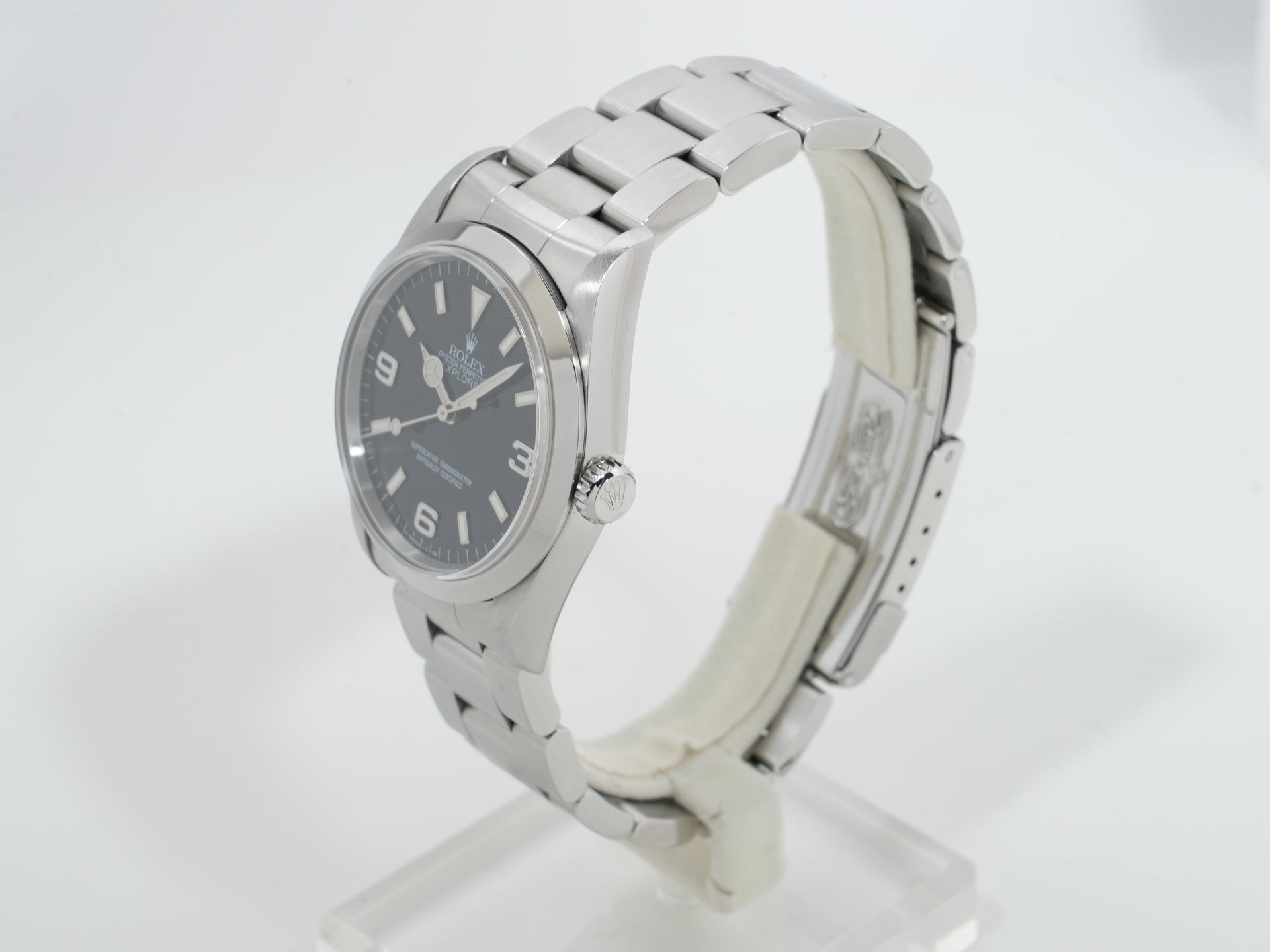 ロレックス エクスプローラーI Ref.14270 ステンレススチール ブラック文字盤 オイスターブレスレット 美品 2or585tb