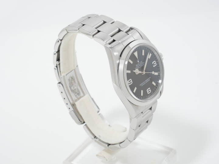 ロレックス エクスプローラーI Ref.14270 ステンレススチール ブラック文字盤 オイスターブレスレット 美品 2or585tb