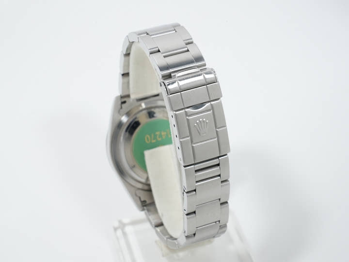 ロレックス エクスプローラーI Ref.14270 ステンレススチール ブラック文字盤 オイスターブレスレット 美品 2or585tb