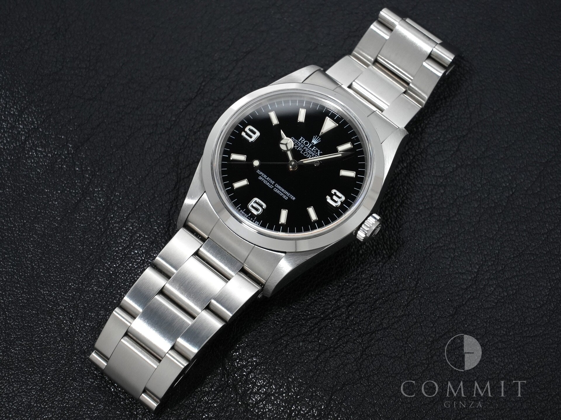 ロレックス エクスプローラーI Ref.14270 ステンレススチール ブラック文字盤 オイスターブレスレット 美品 2or585tb