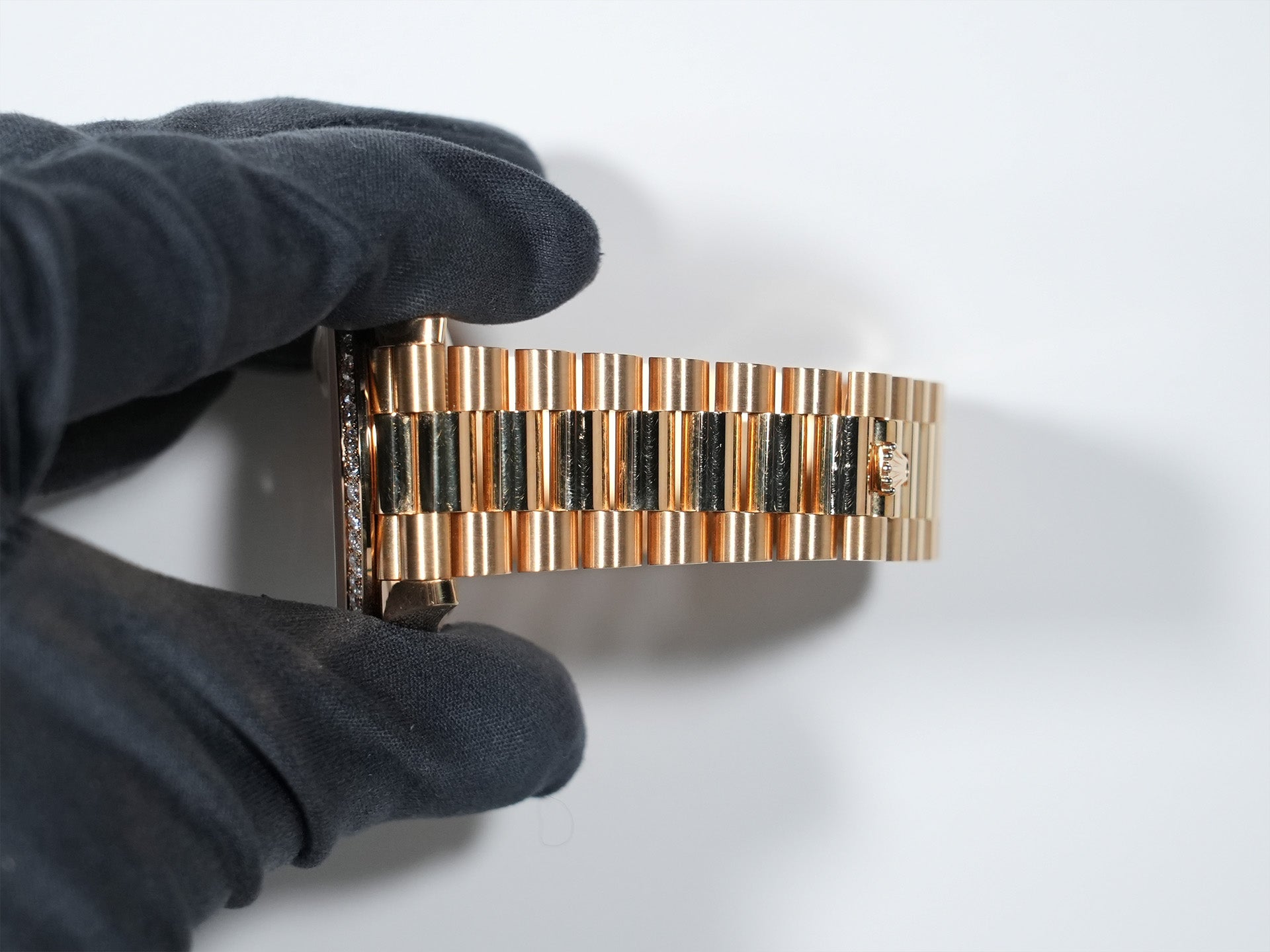 ロレックス デイデイト40 Ref.228348RBR イエローゴールド パヴェダイヤモンドx10Pダイヤ文字盤 中古 7rtzvvzp