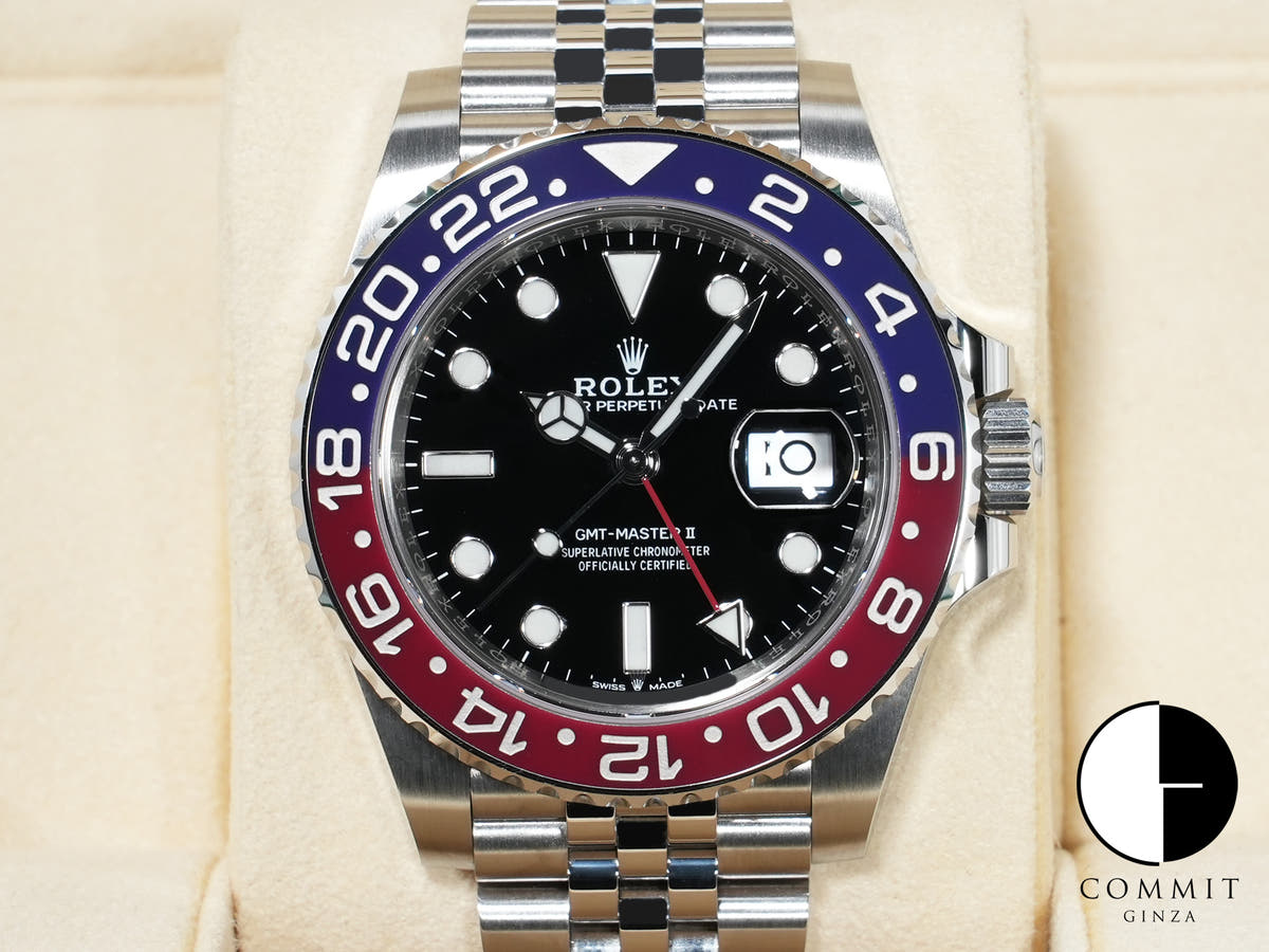 ロレックス GMTマスターII Ref.126710BLRO ステンレススチール ブラック文字盤 ジュビリーブレスレット 中古 ca92aihu