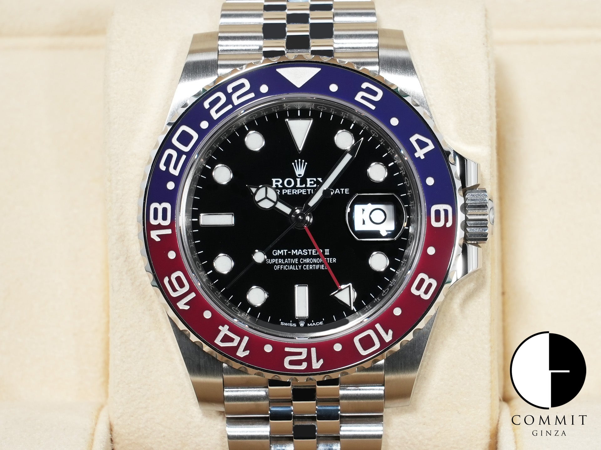 ロレックス GMTマスターII Ref.126710BLRO ステンレススチール ブラック文字盤 ジュビリーブレスレット 中古 ca92aihu