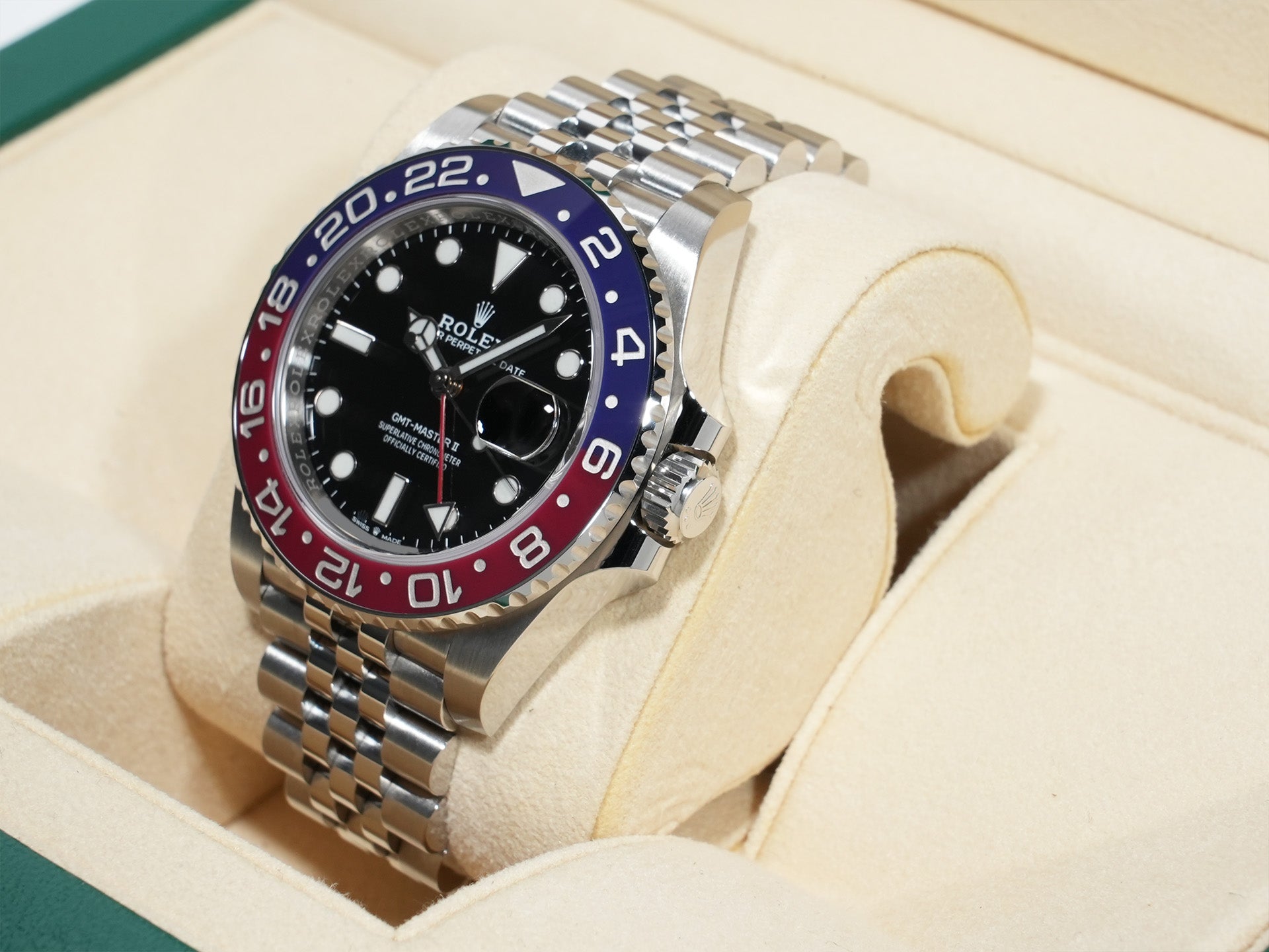 ロレックス GMTマスターII Ref.126710BLRO ステンレススチール ブラック文字盤 ジュビリーブレスレット 中古 ca92aihu