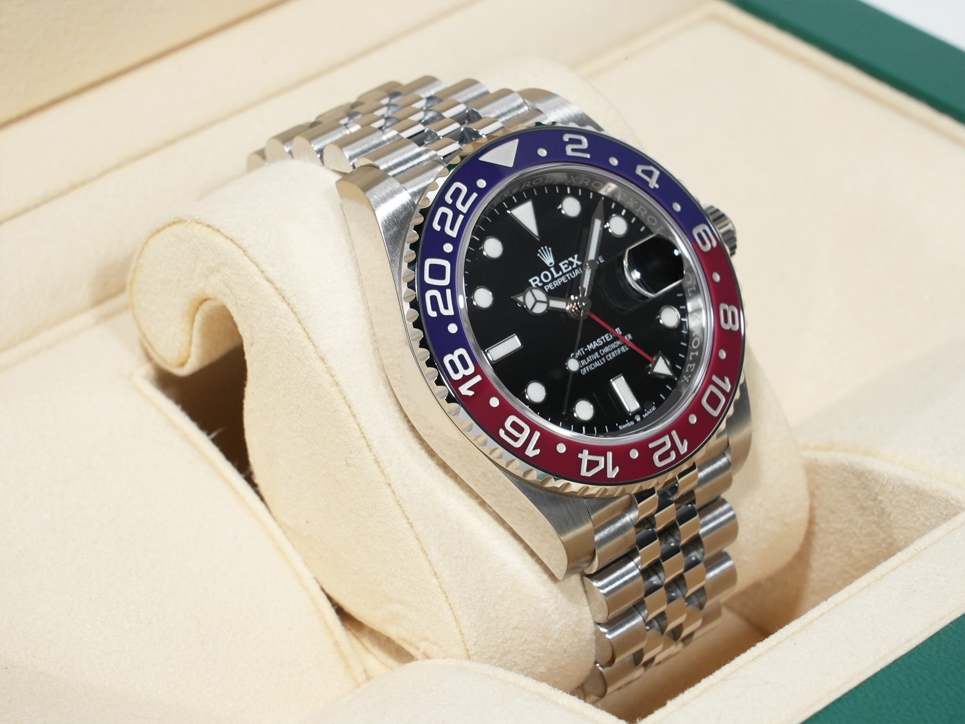 ロレックス GMTマスターII Ref.126710BLRO ステンレススチール ブラック文字盤 ジュビリーブレスレット 中古 ca92aihu