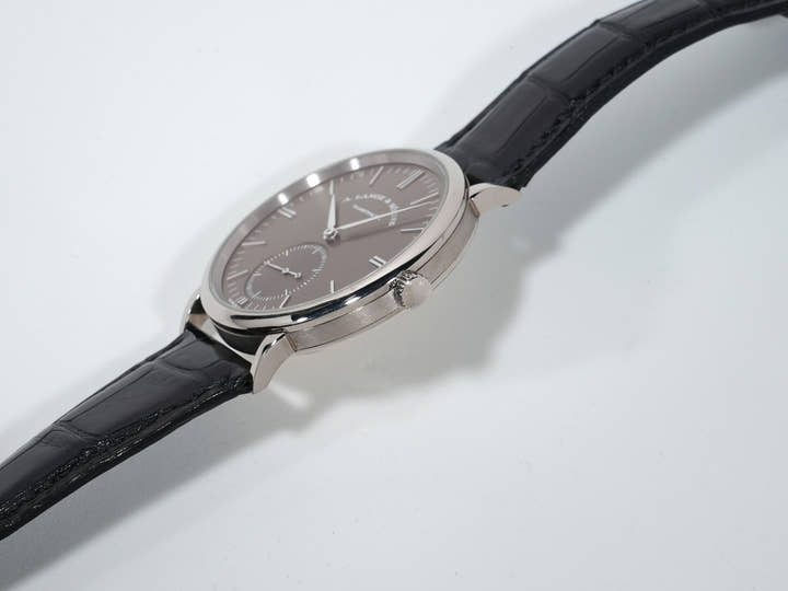 A.ランゲ＆ゾーネ サクソニア オートマティック Ref.380.044 ホワイトゴールド ブラウン文字盤 中古 kyfh8ur8