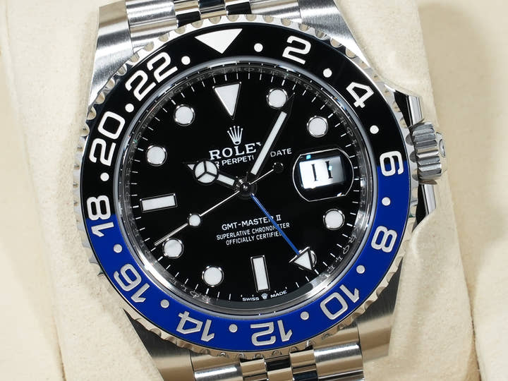 Rolex GMT-Master II Ref. 126710BLNR Stainless Steel Black Dial Jubilee Bracelet Unused zzymamii