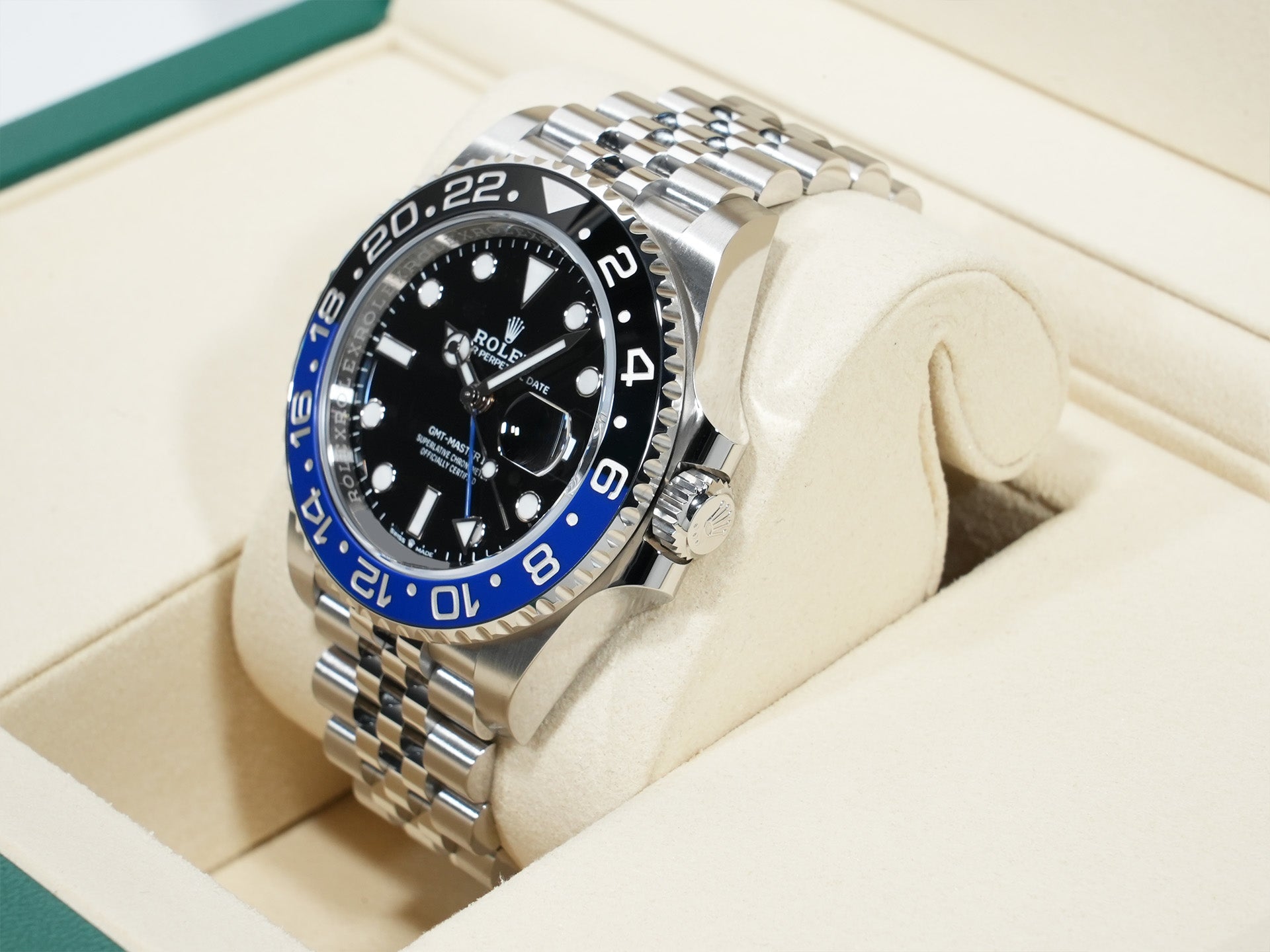 Rolex GMT-Master II Ref. 126710BLNR Stainless Steel Black Dial Jubilee Bracelet Unused zzymamii