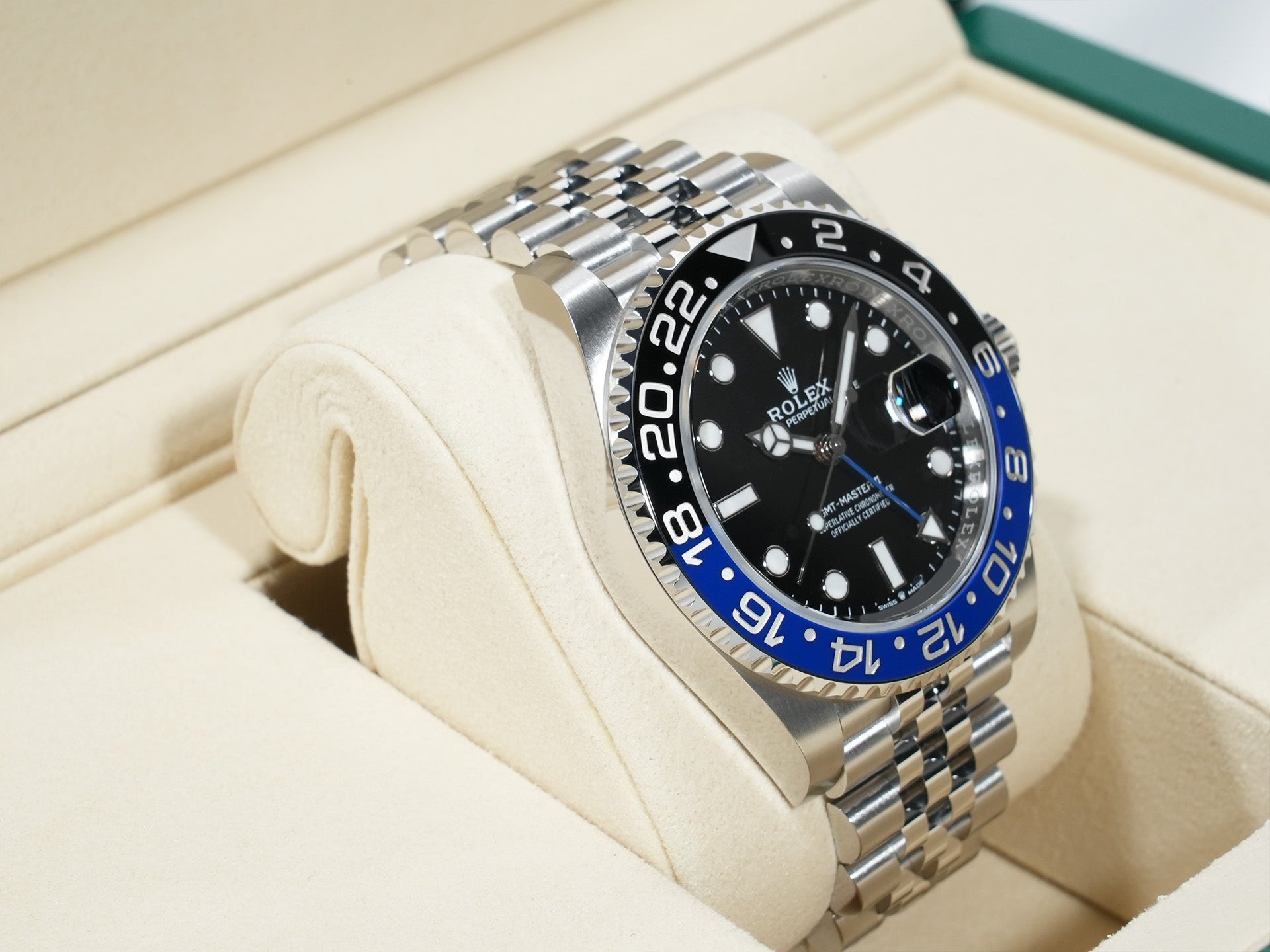 Rolex GMT-Master II Ref. 126710BLNR Stainless Steel Black Dial Jubilee Bracelet Unused zzymamii