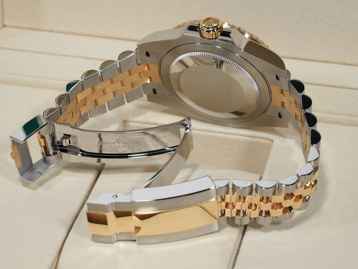 ロレックス GMTマスターII Ref.126713GRNR ステンレススチール/イエローゴールド ブラック文字盤 ジュビリーブレスレット 未使用 bpybo855