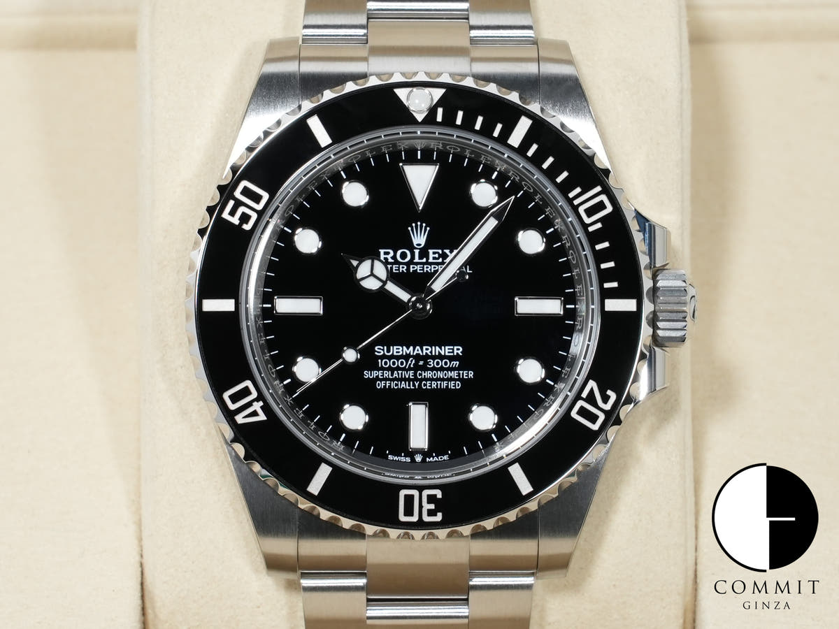 ロレックス サブマリーナー ノンデイト Ref.124060 ステンレススチール ブラック文字盤 未使用 i7bmjfdn