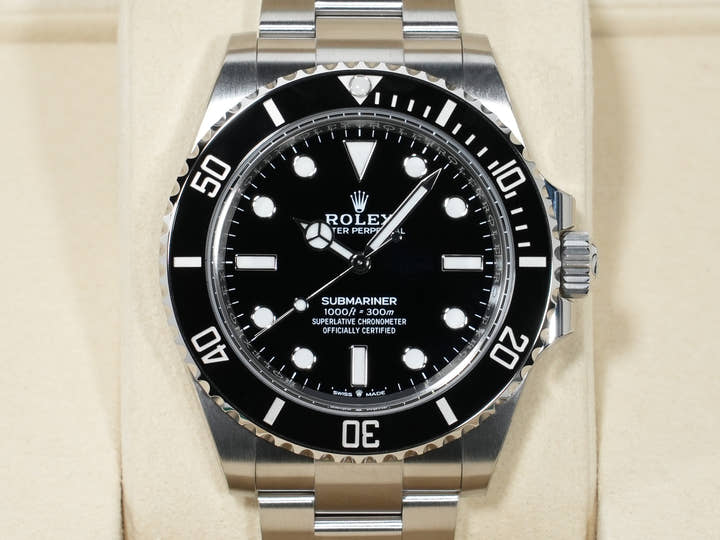 ロレックス サブマリーナー ノンデイト Ref.124060 ステンレススチール ブラック文字盤 未使用 i7bmjfdn