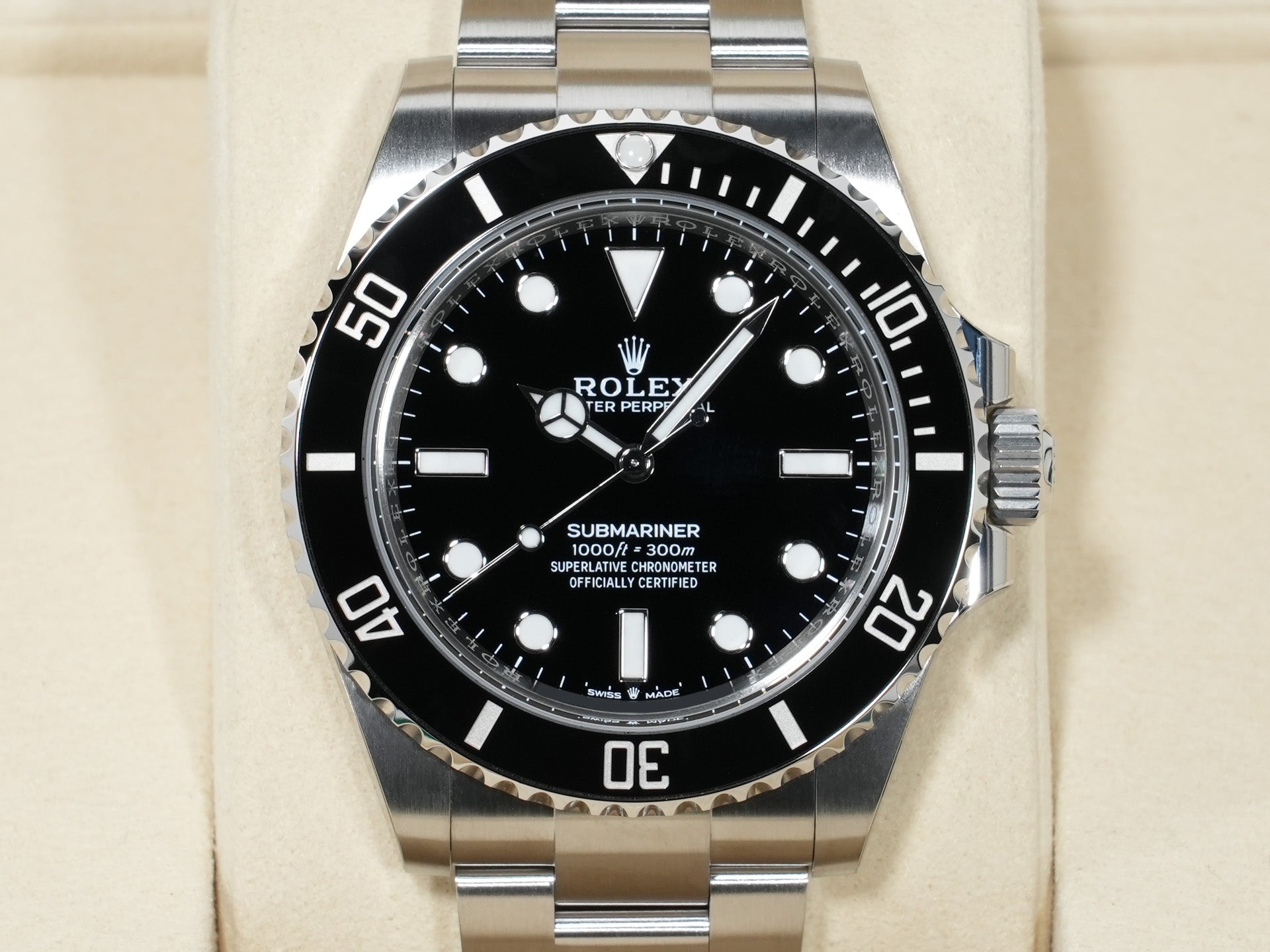 ロレックス サブマリーナー ノンデイト Ref.124060 ステンレススチール ブラック文字盤 未使用 i7bmjfdn