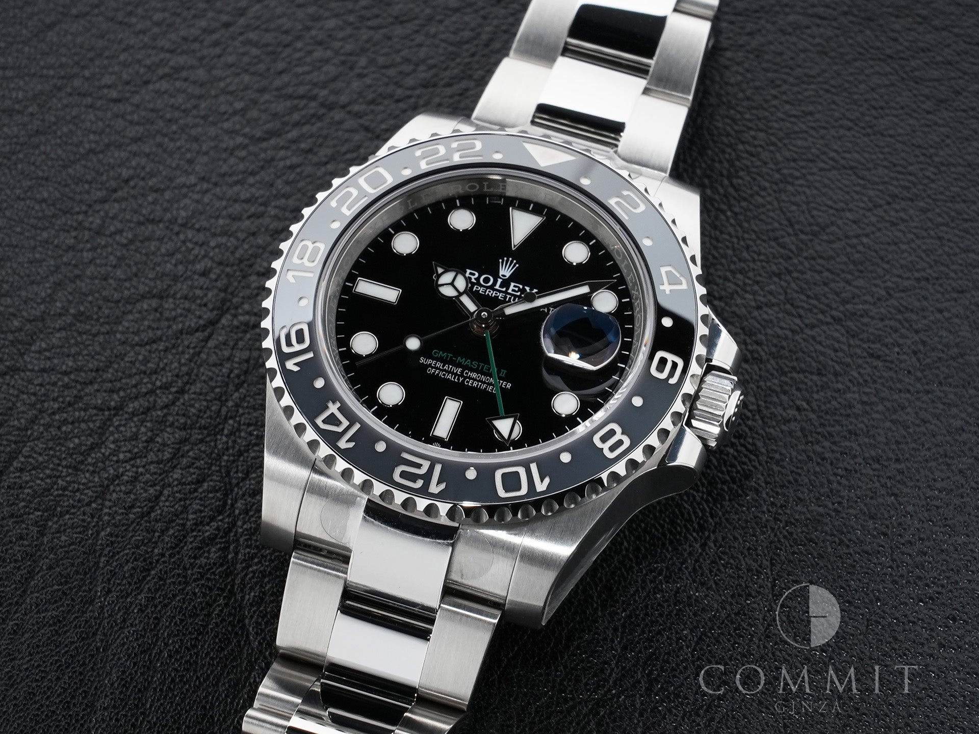 ロレックス GMTマスターII Ref.126710GRNR ステンレススチール ブラック文字盤 オイスターブレスレット 美品 qgtbj24n
